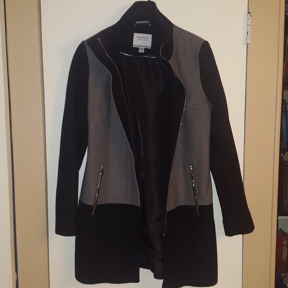 NWOT Nautica Wool Peacoat - Picture 2 of 8